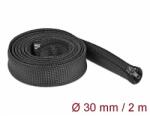 Delock Befont karmantyú zipzáras szorítóval 2 m x 30 mm-es fekete (19168)