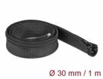 Delock Befont karmantyú zipzáras szorítóval 1 m x 30 mm-es fekete (19165) - dellaprint