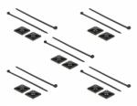 Delock Kábelkötegelő talp 40 x 40 mm, kábelkötegelővel, melynek hossza 250 mm x szélessége 7, 2 mm fe (18675)