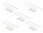 Delock Kábelkötegelő talp 30 x 30 mm, kábelkötegelővel, melynek hossza 200 mm x szélessége 4, 8 mm fe (18678)