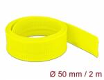 Delock Fonott kábelharisnya nyújtható 2 m x 50 mm sárga (20760)