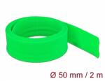 Delock Fonott kábelharisnya nyújtható 2 m x 50 mm zöld (20759)