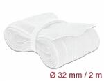 Delock Fonott kábelharisnya tépőzárral 2 m x 32 mm fehér (20703)