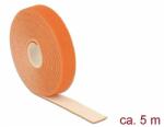 Delock Hurkolható rögzítők, 5 m x 20 mm (H x Sz) tekercs, narancssárga (18747)