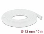 Delock Fonott kábelharisnya nyújtható 5 m x 12 mm fehér (20694)