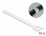 Delock Befűzős kábelkötegelő hossza 150 mm szépessége 12 mm, 10 db. Fehér (19519)