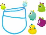 ESCABBO Set saculet cu 4 jucarii de baie monstruleti escabbo 37027 (ESC37027)