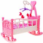 Inlea4Fun Játékbölcső babáknak Inlea4Fun BABY BED - rózsaszín (JO-ZA1668)