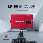  Jackal LP-96 Bi-Color led videólámpa piros színben 3000-6500K