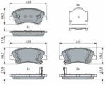 Bosch set placute frana, frana disc BOSCH 0 986 424 952 (0 986 424 952)