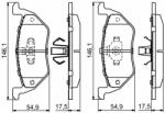 Bosch set placute frana, frana disc BOSCH 0 986 494 683 (0 986 494 683)