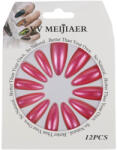  Set 12 Unghii False cu aspect natural Better Than Your Own , 08 Metallic Red