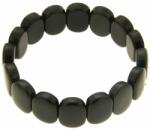  Bratara Obsidian Curcubeu, diametru 58 mm, margea perna 13 x 18 mm