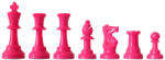 Chess Events Piese de sah din plastic no. 6 - light - Roz, 17 piese sah