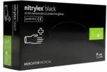 Mercator Medical Set manusi Nitrylex negre, nepudrate marimea S, 100 buc/set