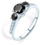 SAVICKI Inel de logodnă Dream: aur alb, diamant negru - savicki - 14 505,00 RON
