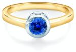 SAVICKI Inel de logodnă SAVICKI: aur bicolor, safir albastru - savicki - 3 345,00 RON