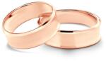 SAVICKI Verighete: aur roz, concave, 6 mm