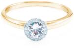 SAVICKI Inel de logodnă SAVICKI: aur bicolor, safir alb - savicki - 5 849,00 RON