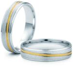 SAVICKI Verighete: aur bicolor, plate, 5, 2 mm