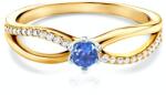 SAVICKI Inel de logodnă SAVICKI: aur bicolor, safir albastru - savicki - 4 890,00 RON