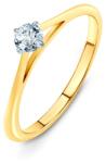SAVICKI Inel de logodnă The Light: aur bicolor, cu diamant - savicki - 4 951,00 RON