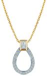 SAVICKI Colier din aur 585 cu diamant alb 0.05 ct 41 cm