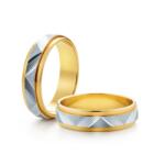 SAVICKI Verighete: aur bicolor, plate, 5 mm - savicki - 9 352,00 RON