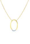 SAVICKI Colier cerc din aur 585 cu diamante albe 0.01 ct 45 cm