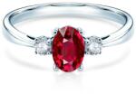 SAVICKI Inel Red Passion: aur alb, rubin - savicki - 7 442,00 RON
