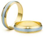 SAVICKI Verighete: aur bicolor, semicirculare, 5 mm - savicki - 10 626,00 RON