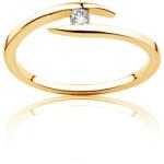SAVICKI Inel de logodnă Minimalism: aur, diamant - savicki - 3 404,00 RON