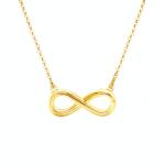 SAVICKI Colier Infinity SAVICKI: argint placat cu aur