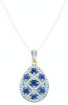 SAVICKI Pandantiv SAVICKI: aur bicolor, safire albastre, diamante - savicki - 5 829,00 RON