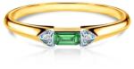 SAVICKI Inel de logodnă SAVICKI: aur bicolor, smaralde, diamante - savicki - 5 419,00 RON