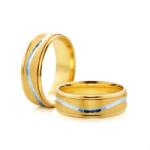 SAVICKI Verighete: aur bicolor, plate, 6 mm - savicki - 15 516,00 RON