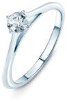 SAVICKI Inel de logodnă Light: aur alb, diamant - savicki - 7 499,00 RON