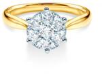SAVICKI Inel de logodnă SAVICKI: aur bicolor, diamante - savicki - 17 577,00 RON