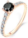SAVICKI Inel de logodnă Share Your Love: aur roz, diamant negru - savicki - 7 667,00 RON