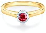 SAVICKI Inel de logodnă SAVICKI: aur bicolor, rubin - savicki - 4 943,00 RON
