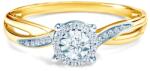 SAVICKI Inel de logodnă SAVICKI: aur bicolor, diamante - savicki - 7 131,00 RON