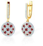 SAVICKI Cercei SAVICKI: aur bicolor, rubine, diamante - savicki - 13 467,00 RON