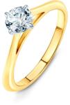 SAVICKI Inel de logodnă The Light: aur bicolor, cu diamant - savicki - 16 398,00 RON