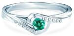 SAVICKI Inel Secret Garden: aur alb, smarald - savicki - 3 594,00 RON