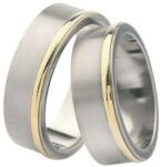 SAVICKI Verighete: titan, auri, plate, 7 mm