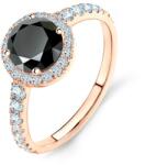 SAVICKI Inel de logodnă This is Love: aur roz, diamant negru - savicki - 14 163,00 RON