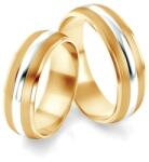 SAVICKI Verighete: aur bicolor, semicirculare, 6 mm - savicki - 10 437,00 RON