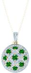 SAVICKI Pandantiv SAVICKI: aur bicolor, smaralde, diamante - savicki - 7 347,00 RON