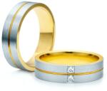 SAVICKI Verighete: aur bicolor, plate, 5, 3 mm