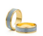 SAVICKI Verighete: aur bicolor, plate, 6 mm - savicki - 14 360,00 RON